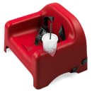 Carlisle Single Height Booster Seat w/ Safety Strap & Cup Holder - Polypropylene, Red (911405) thumbnail 2