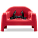 Carlisle Single Height Booster Seat w/ Safety Strap & Cup Holder - Polypropylene, Red (911405) thumbnail 9