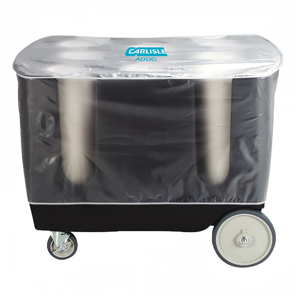Carlisle Dish Dolly Cart Cover - Vinyl, Clear (ADDC07)