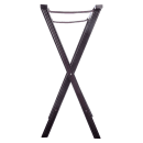 Carlisle Folding Tray Stand - 20" x 18" x 30", (2) Black Straps, Walnut (C3620W11) thumbnail 3