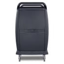 Carlisle 42"L Polymer Bus Cart w/ (3) Levels, Shelves, Black (CC224303) thumbnail 3