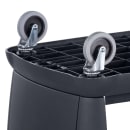 Carlisle 42"L Polymer Bus Cart w/ (3) Levels, Shelves, Black (CC224303) thumbnail 4