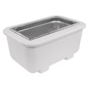 Carlisle Third Size Food Pan Holder - Plastic, White (CM104502) thumbnail 3