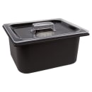 Carlisle Coldmaster Half Size Food Pan - 6"D, Black (CM110103) thumbnail 3