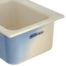 Carlisle Half Size Coldmaster Coolcheck Food Pan, 6" Deep, 6 qt Capacity, White/Blue (CM1101C1402) thumbnail 2