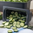 Carlisle Third Size Food Pan - Plastic, Black (CM110203) thumbnail 5