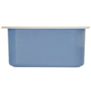 Carlisle 1/3 Size Coldmaster Coolcheck Food Pan - Plastic, White/Blue (CM1102C1402) thumbnail 2