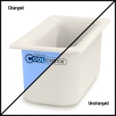 Carlisle 1/3 Size Coldmaster Coolcheck Food Pan - Plastic, White/Blue (CM1102C1402) thumbnail 6