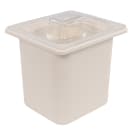 Carlisle Coldmaster 1/6 Size High Capacity Food Pan - 6"D, White (CM110502) thumbnail 3