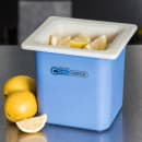 Carlisle 1/6 Size Coldmaster Coolcheck Food Pan, 6" Deep, 1 7/10 qt Capacity, White/Blue (CM1105C1402) thumbnail 5