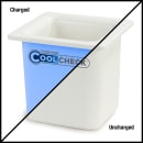 Carlisle 1/6 Size Coldmaster Coolcheck Food Pan, 6" Deep, 1 7/10 qt Capacity, White/Blue (CM1105C1402) thumbnail 6