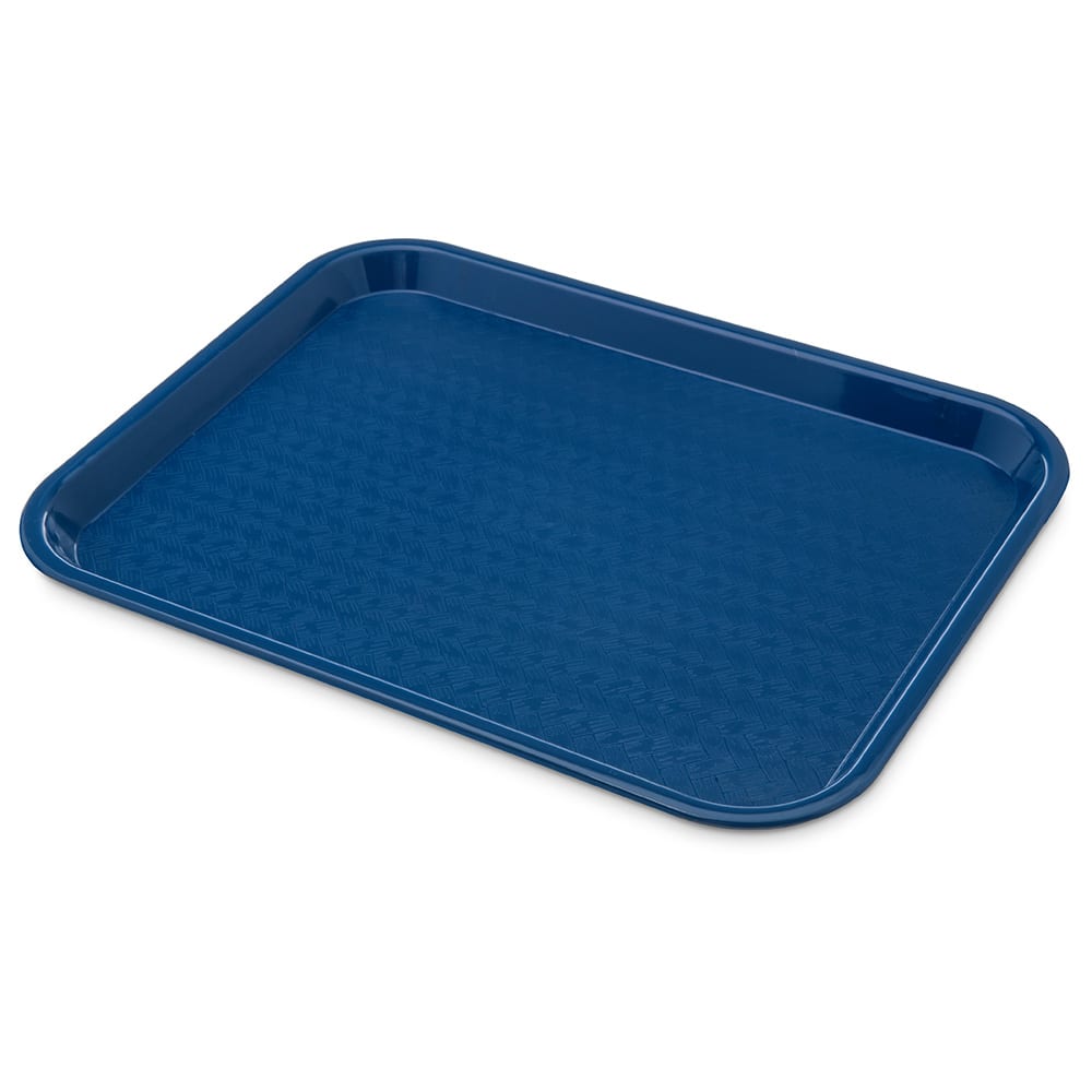 Carlisle Plastic Cafeteria Tray - 13 4/5"L x 10 3/4"W, Blue (CT101414)