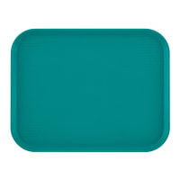Carlisle Plastic Cafeteria Tray - 13 4/5"L x 10 3/4"W, Blue (CT101414) thumbnail 8