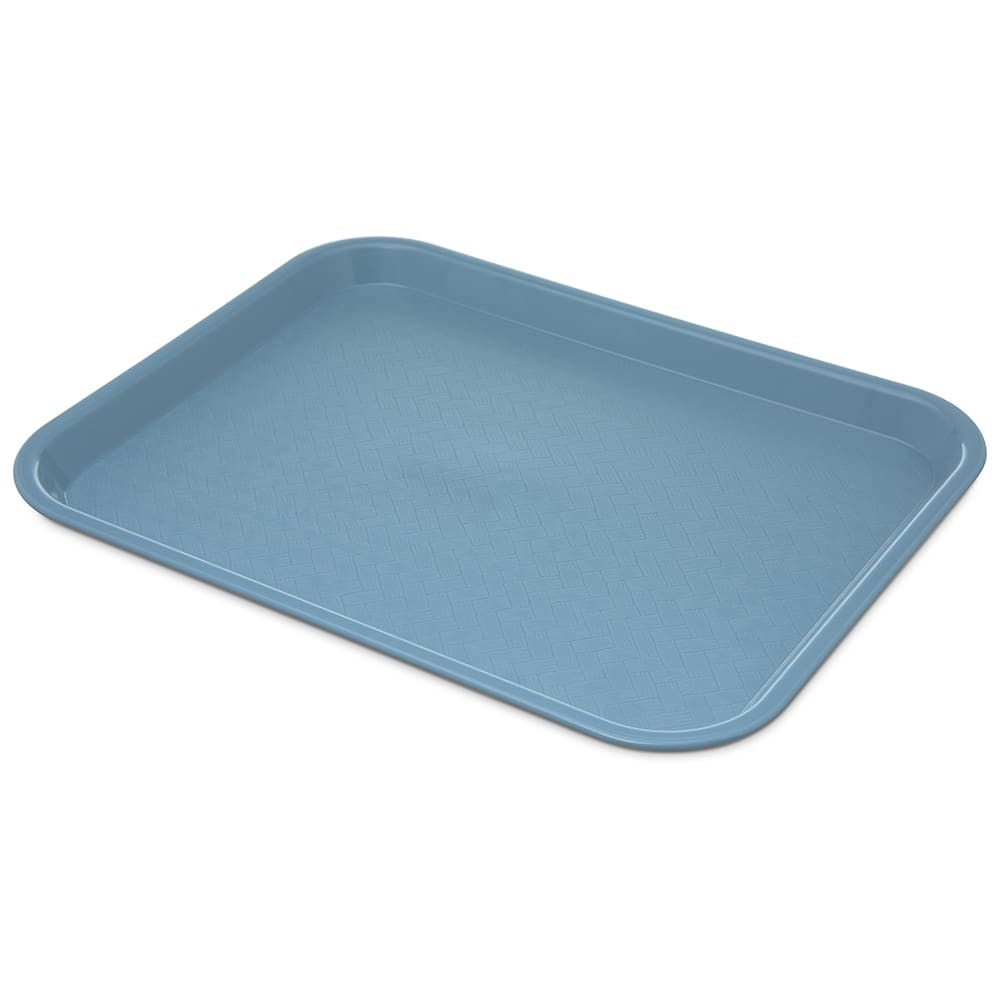 Carlisle Plastic Cafeteria Tray - 13 4/5"L x 10 3/4"W, Slate Blue (CT101459)