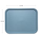 Carlisle Plastic Cafeteria Tray - 13 4/5"L x 10 3/4"W, Slate Blue (CT101459) thumbnail 2