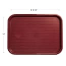 Carlisle Plastic Cafeteria Tray - 16 3/10" L x 12"W, Burgundy (CT121661) thumbnail 2