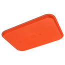 Carlisle Plastic Cafeteria Tray - 16 3/10" L x 12"W, Orange (CT121624) thumbnail 3