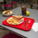 Carlisle Plastic Cafeteria Tray - 16 3/10" L x 12"W, Red (CT121605) thumbnail 5