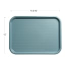 Carlisle Plastic Cafeteria Tray - 16 3/10" L x 12"W, Slate Blue (CT121659) thumbnail 2
