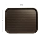 Carlisle Plastic Cafeteria Tray - 17 4/5"L x 14"W, Chocolate (CT141869) thumbnail 2