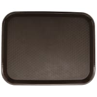 Carlisle Plastic Cafeteria Tray - 17 4/5"L x 14"W, Chocolate (CT141869) thumbnail 6