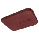Carlisle Plastic Cafeteria Tray - 17 4/5"L x 14"W, Burgundy (CT141861) thumbnail 3