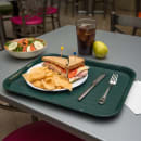 Carlisle Plastic Cafeteria Tray - 17 4/5"L x 14"W, Forest Green (CT141808) thumbnail 5