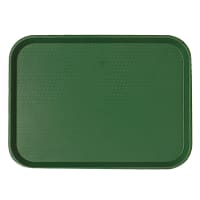 Carlisle Plastic Cafeteria Tray - 17 4/5"L x 14"W, Forest Green (CT141808) thumbnail 6