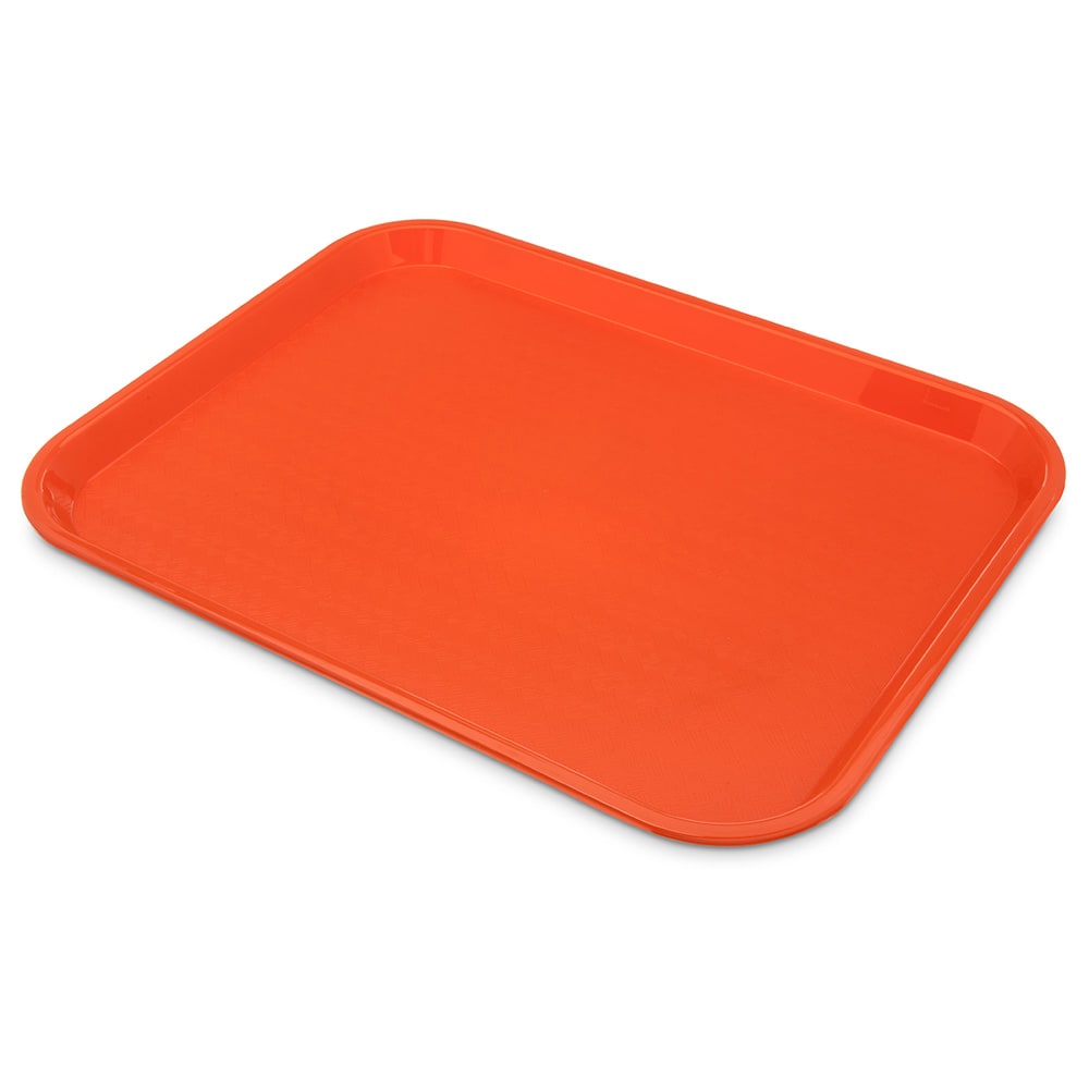 Carlisle Plastic Cafeteria Tray - 17 4/5"L x 14"W, Orange (CT141824)