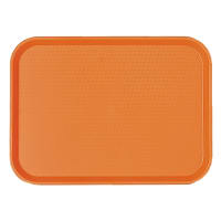 Carlisle Plastic Cafeteria Tray - 17 4/5"L x 14"W, Orange (CT141824) thumbnail 6