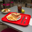 Carlisle Plastic Cafeteria Tray - 17 4/5"L x 14"W, Red (CT141805) thumbnail 5