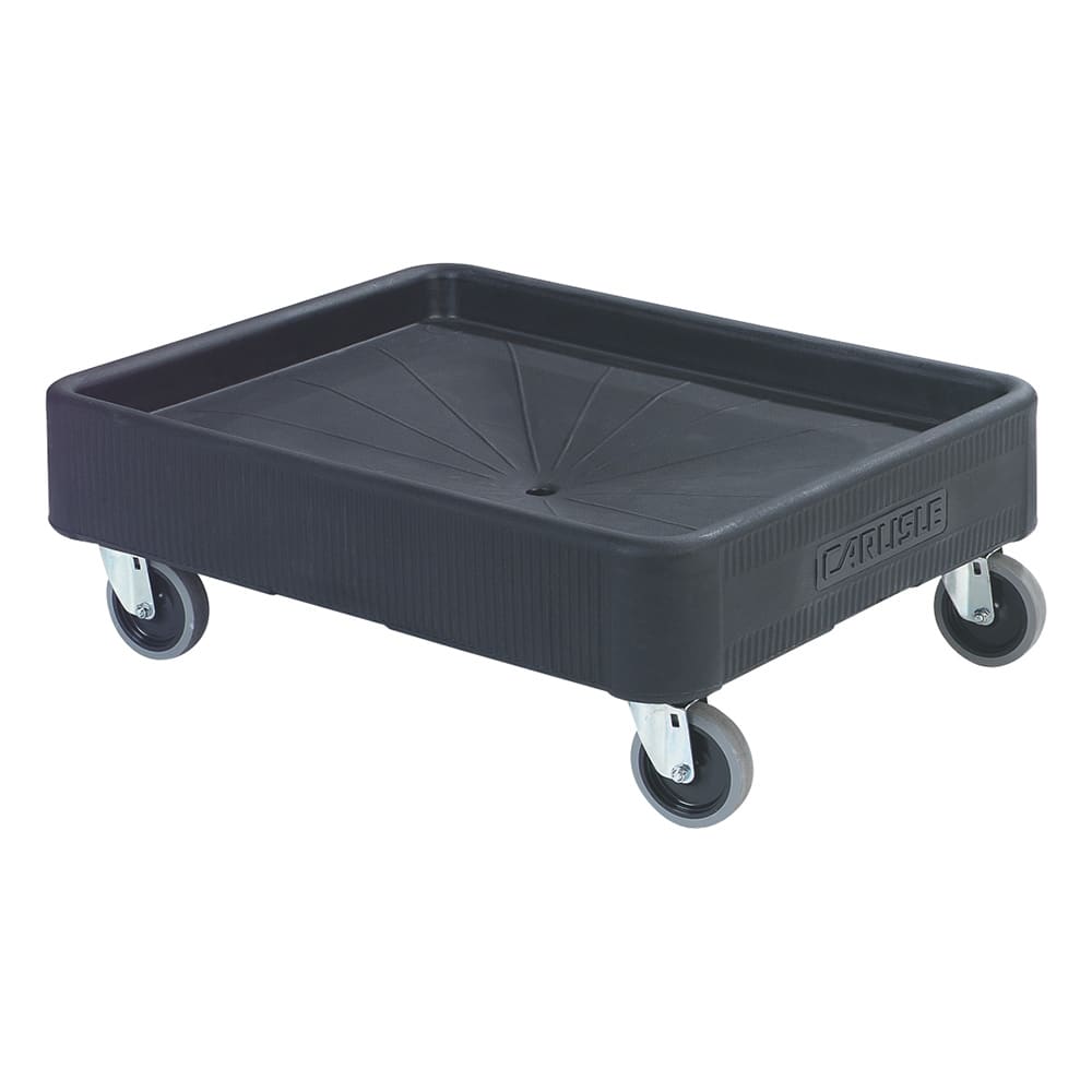 Carlisle Pan Carrier Dolly - 4" Casters, Polyethylene, Black (DL300R03)
