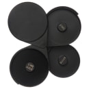 Carlisle 3 Tier Glass Rimmer w/ 6 1/4" Round Swing Trays, Acrylic, Black (GR0903) thumbnail 3