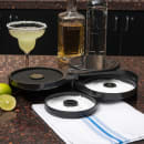 Carlisle 3 Tier Glass Rimmer w/ 6 1/4" Round Swing Trays, Acrylic, Black (GR0903) thumbnail 5