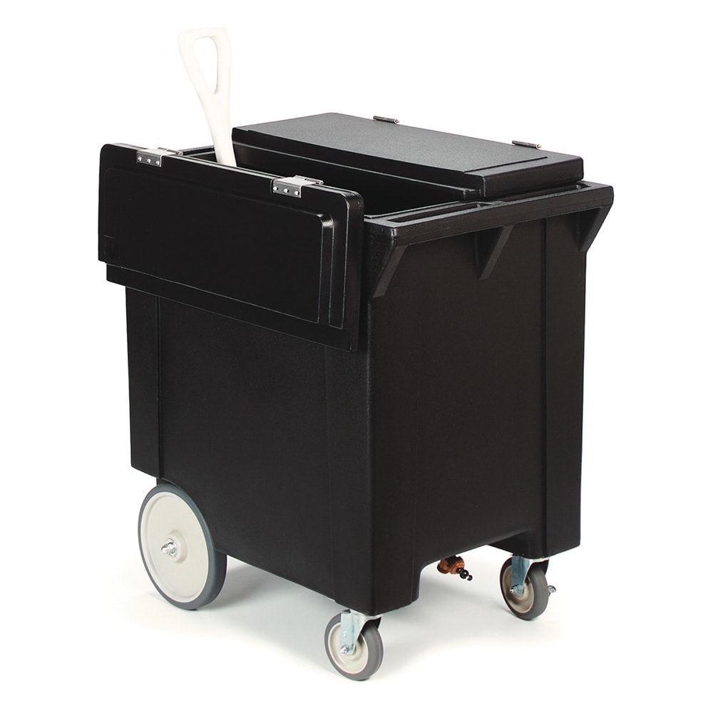 Carlisle 200 lb Cateraide™ Insulated Mobile Ice Caddy - Plastic, Black (IC222003)