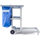 Carlisle Janitor Cart w/ 3 Shelves, Gray/Blue (JC1945L23) thumbnail 2