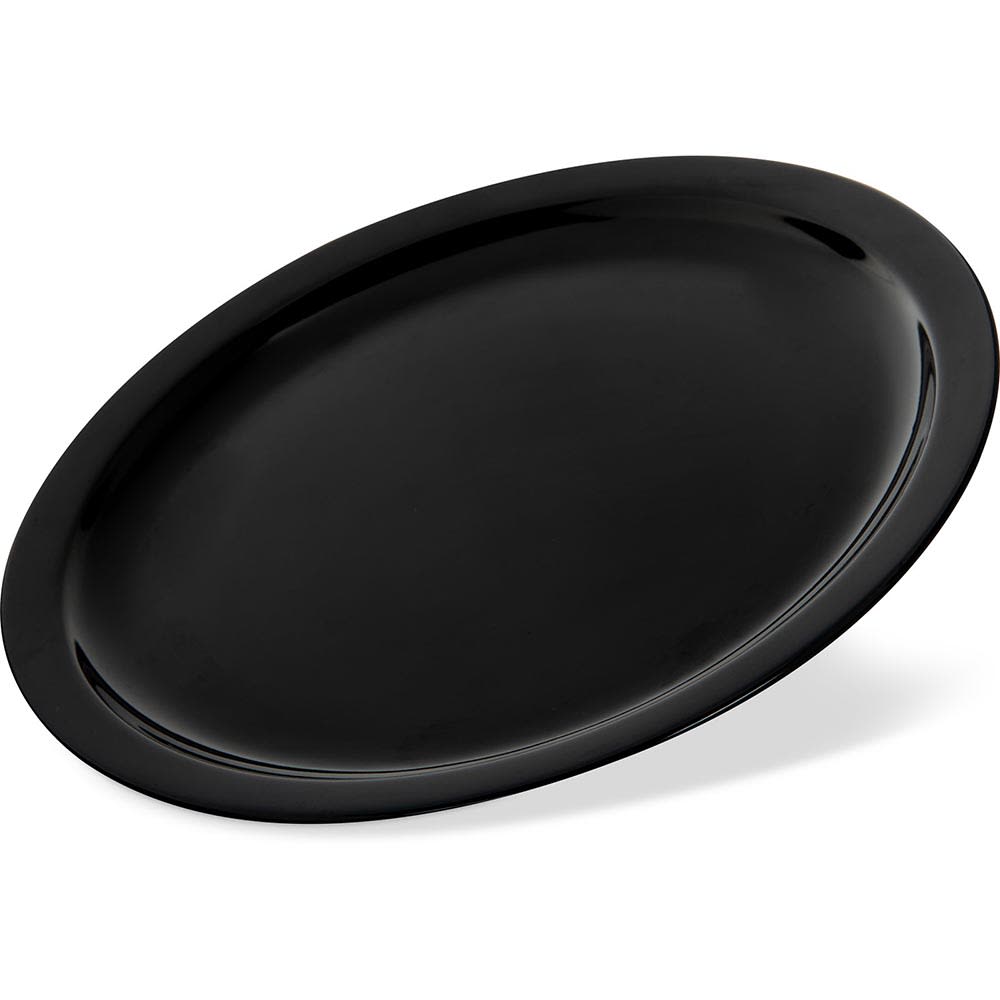 Carlisle 10" Round Melamine Dinner Plate, Black (KL11603)