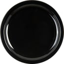 Carlisle 10" Round Melamine Dinner Plate, Black (KL11603) thumbnail 3