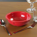 Carlisle 10 oz Round Melamine Nappie Bowl, Red (KL11805) thumbnail 2