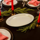 Carlisle 13-1/2" x 9-3/4" Oval Kingline Platter - Melamine, Tan (KL12625) thumbnail 2