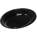 Carlisle 12" x 9" Oval Kingline Platter - Melamine, Black (KL12703) thumbnail 3