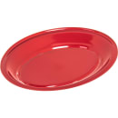 Carlisle 12" x 9" Oval Kingline Platter - Melamine, Red (KL12705) thumbnail 3