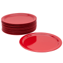 Carlisle 9" Round Melamine Dinner Plate, Red (KL20005) thumbnail 5