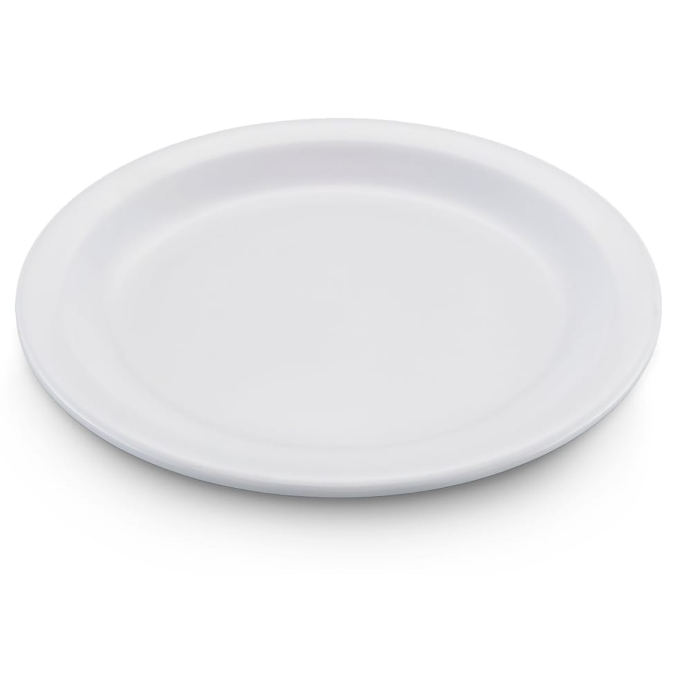 Carlisle 6 1/2" Round Melamine Pie Plate, White (KL20402)