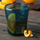 Carlisle 14 oz Double Old Fashioned Glass - Tritan Plastic, Teal (MIN544015) thumbnail 5