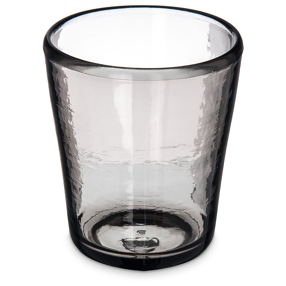 Carlisle 14 oz Double Old Fashioned Glass - Tritan Plastic, Smoke Gray (MIN544018)
