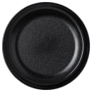 Carlisle 6 1/2" Round Plastic Salad Plate, Black (PCD20603) thumbnail 2