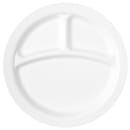 Carlisle 9" Round Plastic Dinner Plate, White (PCD22002) thumbnail 2
