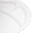 Carlisle 9" Round Plastic Dinner Plate, White (PCD22002) thumbnail 3