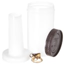 Carlisle 32 oz Store 'N Pour Quart Complete - Polyethylene, Brown (PS601N01) thumbnail 2